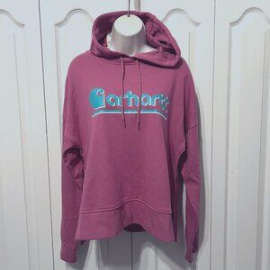 Carhartt-Women's Loose Fit Tencel Fiber Series-Graphic Hooded Sweatshirt-Small